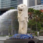 Singapore Employment Pass, Migrate to Singapore, The Merlion in Merlion Park near the Singapore CBD