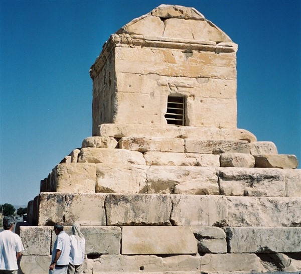 Cyrus Tomb, a UNESCO World Heritage Site in Pasargades, Iran https://commons.wikimedia.org/wiki/File:Pasargades_cyrus_cropped.jpg