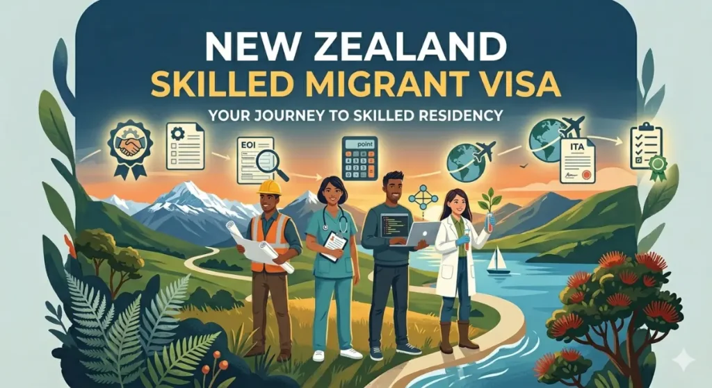 New Zealand Skilled Migrant Visa 6-point system and residence pathway