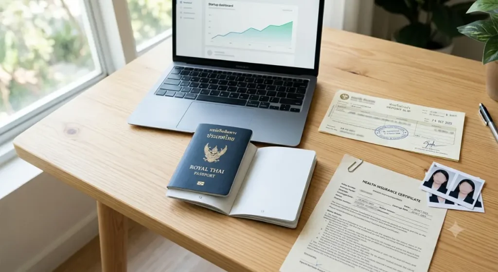 Thailand Smart Visa application documents and passport